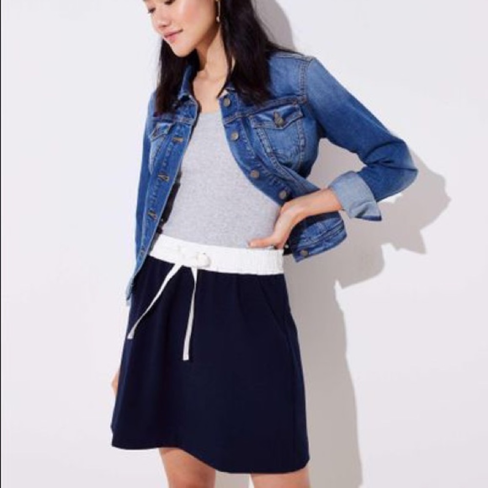 Drawstring Miniskirt